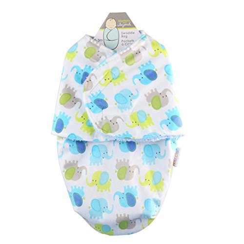 Happy Cherry Newborn Baby Infant Soft Fleece Swaddle Wrap Blanket Sleeping Bag