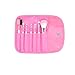 7pcs Makeup Brush Set Tools Makeup Toiletry Kit Wool Brand Makeup Brush Set Case Pink