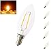 Produktbild Bonlux 5er-Pack 2W E14 Dimmbare LED-Filament-Kerze-Birnen-warmes Weiß 2700K C35 SES LED Antique Candle Light 25W Glühlampenlicht Equivalent