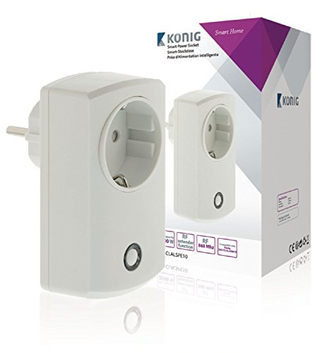Preisvergleich Produktbild König SAS-CLALSPE10 Smart-Steckdose für SAS-CLALARM10, Weiß