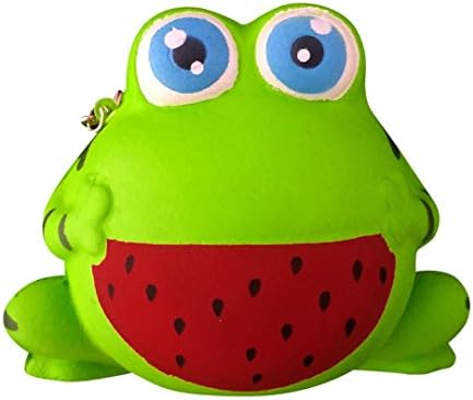 Newest Slow Rising Squishies Jumbo, Toamen 11cm Kawaii Large-eyed Frog Scented Squishy Charm Slow Rising Simulation Kid Toy Key Cell Phone Pendant Strap Gift
