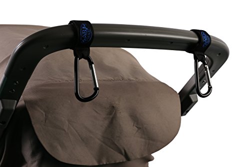 2x Buggy Mama Clip Hacken Kinderwagen Shopping Täschen Taschen Hacken Halterung - 3