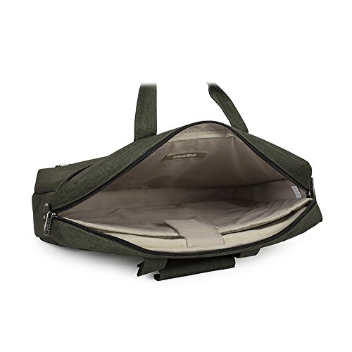 Caison 17.3″ Klassisch Laptop Hülle Transportieren Beutel 17.3 Zoll Notebook Tragbar Tasche Schoner Abdeckung (Militärgrün) - 5
