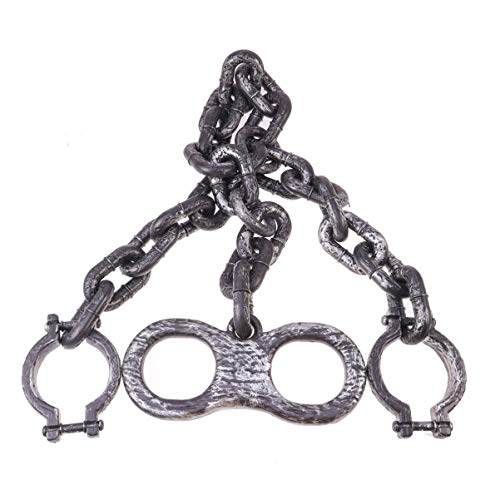 Holibanna grilletes de muñeca de plástico cadena de prisión...