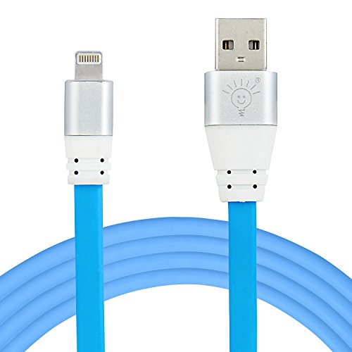 Parallel Universe Fast Charging and High Speed Data Transfer Flat Certified USB 8 Pin Lightning Cable for iPhone iPad - Extra Long 5 Feet Wire - Blue RS.184 (82.00% Off) - Amazon