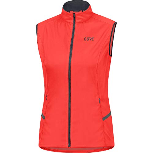 GORE WEAR R5 Femme Gilet GORE-TEX INFINIUM, 34, Orange fluo