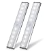 Price comparison product image Cabinet Light,Wireless Motion Sensor Under Closet Light Bar,USB Rechargeable 10-LED Wardrobe Night Light with Stick-On Magnetic Strip Anywhere for Cabinet/Wardrobe/Cupboard/Under Stairs/Drawer 2 Pack
