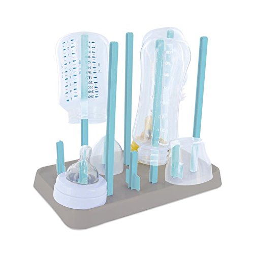 Drying Stand for 6 Baby Bottles and Accessories, Assorted Colours