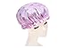 Produktbild Bllomsem Duschhaube Damen Gedruckt Wasserdicht Double Layer elastisches Band Spa Dusche Hut Badekappe Lila