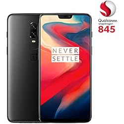 OnePlus 6 - Smartphone de 6.28" (Pantalla AMOLED 19:9 FullHD, cámara dual 16+20MP, 8GB de RAM, hasta 128GB de memoria, Qualcomm Snapgradon 845) negro (midnight black)