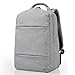 Produktbild Jybag College-Studenten-Männern Rucksack mit USB-Ladegerät für Frauen Schultüte Wasserdichten Anti-Diebstahl-Business-Freizeitreisetasche Dame Schulter Laptop-Tasche,LightGray,20L