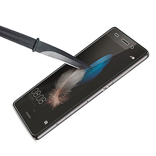 2 x Huawei P8 Lite Schutzfolie, Angozo Gehärtetem Glas Huawei P8 Lite Panzerglas Displayschutzfolie Hartglas Folie - 2