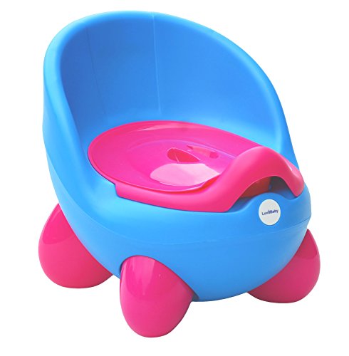 Potty Chair, Baby Potty, Children's Potty by LuvdBaby | Removable, Easy Clean, Inner Potty with Lid | High Back Rest, Comfortable Ergonomic Design | Non-Slip Feet | 2 Funky Designs for Potty Training your boy or girl - for happy toddler potty training!