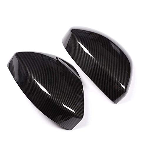Exterior Auto Vehicle Accessory, for discovery sport RR Evoque RR Velar Jaguar F-Pace, Car Outside Rearview Mirror Cap Cover Trim ABS Plastic Carbon Fiber, 2 pcs/set