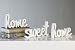 Produktbild Schriftzug Home Sweet Home aus Holz weiß 3tlg. Set 22x12x2 cm