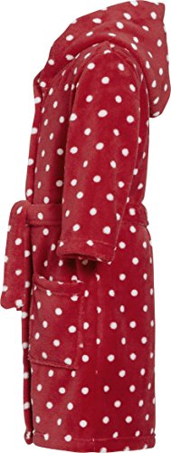 Playshoes Mädchen Bademantel Kuschelweicher Fleece, Morgenmantel Punkte, Oeko-Tex 100, Gr. 146 (Herstellergröße: 146/152), Rot (original 900) - 3