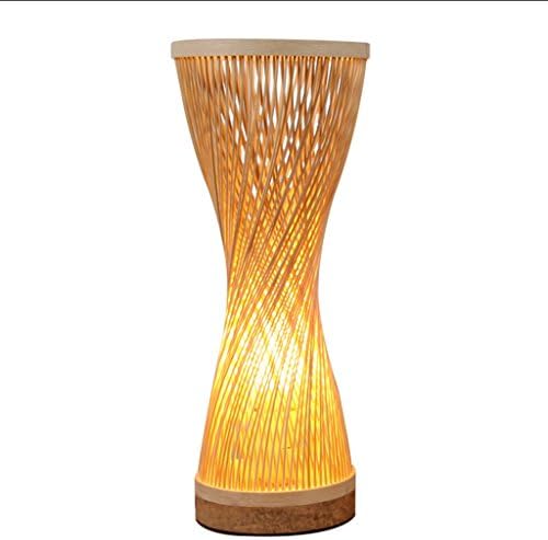 FFLTAIDENG HJHY® table lamp, Bamboo Lamps and lanterns Bedroom bedside South Korea warm color Simple 15 × 36cm Creative, simple (Size : 15 * 36cm)