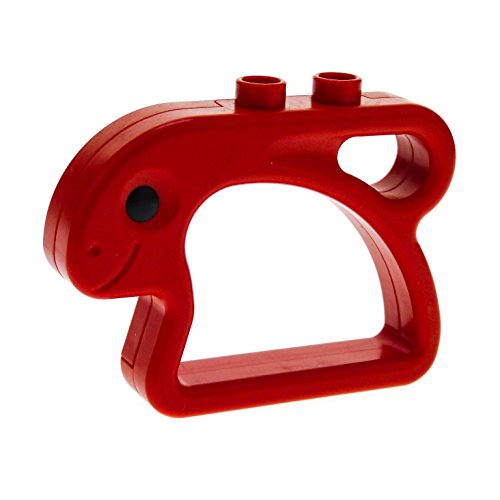 Preisvergleich Produktbild Baby Rassel Klapper Eichhörnchen rot Lego Duplo A74