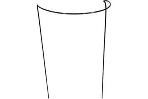 GARDEN PRIDE Bow Plant Supports for Peonies, Hydrangea, Roses, etc - Strong Metal Garden Supports - Interlinking to make rows, circles, cloverleaves, etc (Pack of 3 - Medium (60cm high x 30cm wide))