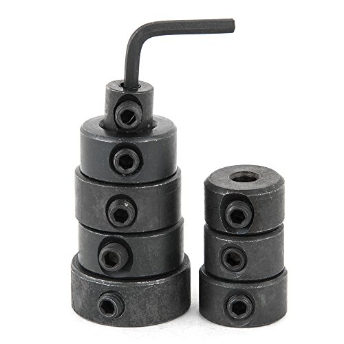Fortag 8 tlg Tiefenanschlagringe Set Stellungsregler Ring Positionierer HSS-Locator Tiefenbegrenzer Tiefenstop Dübeln 3-16mm - 2