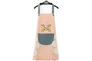 Fezf Delantales Impermeables Ajustables del Cocinero con Bolsillo Cocina Delantale para Mujeres Hombres,Delantal Chefs Cocina(A)