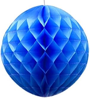Wedding Decor Tissue Paper Honeycomb Hanging Balls Wedding Recept‭ion Decoration Christmas Festival Birthday Baby Shower Bridal Shower by KTLShop (12" (30cm), Royal Blue)