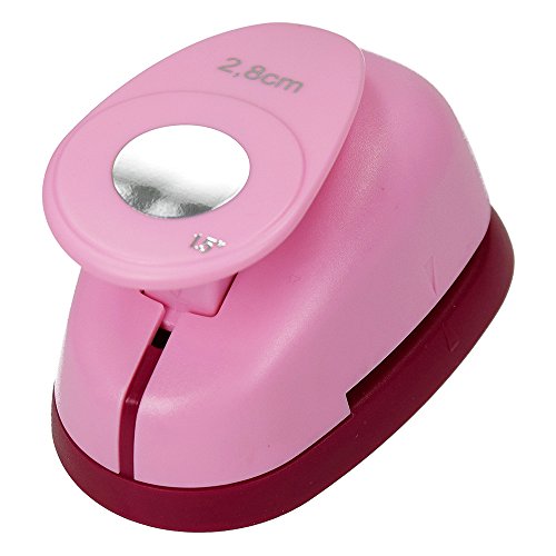 efco 1793114 Stanzer L, Kreis 1-1/8 Zoll Motivstanzer, Metall, rosa, 9,5 x 6,5 x 6 cm