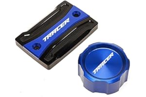 2BIRD Accessoires de moto pour Yamaha Tracer 900 700 GT 700gt 900gt Tracer MT09 MT07 Moto CNC CLOWR CYLINDRE DE FREIRE DE FRE DE FREIRE ET DE FRE DE FREIRE MASTER (Color : Front and Rear Blue)