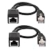 Produktbild RJ45 Verlaengerungskabel - SODIAL(R)30cm Weiblich Maennlich Ethernet-Kabel an das Netz 2 Stueck RJ45 Verlaengerungskabel