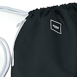 MSTRDS Unisex Basic Gym Bag Rucksack black/dark grey One einfarbiger Turnbeutel im Hipster Stil -