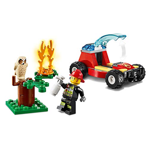 LEGO-City-Fire-Incendio-nella-Foresta-con-Minifigure-di-Clemmons-una-Civetta-Assonnata-e-Accessori-per-Riprodurre-le-Avventure-della-Serie-TV-Set-di-Costruzioni-per-Bambini-5-Anni-60247