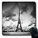Produktbild Mousepads Alter Eiffel-künstlerischer Effel-Turm Paris Frankreich Schwarz-weiße touristische Stimmungs-drastische Himmel-Park-dunkle rutschfeste Spiel-Mausunterlage Gummilangmatte