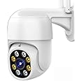 SXBCyan 4K 8MP Wifi IP Camera Outdoor Wireless Security PTZ Camera 5MP HD AI Tracking Video Surveillance CCTV Camera H.265 P2P ICsee APP (Sensor Size : 1080P NO Card)
