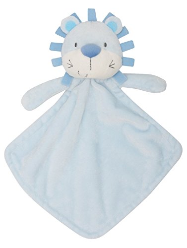 M&Co Baby Boy Newborn Soft Lion Animal Comforter Security Blanket Baby Blue One Size