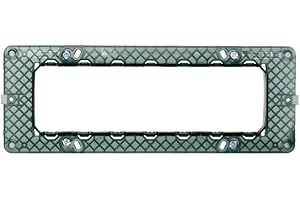 Elektronova, supporto 7 posti (506) compatibile con Vimar Plana, confezione da 1 pezzo