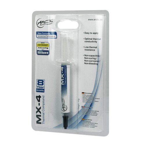ARCTIC MX-4 Thermal Compound Paste, Carbon Based High Performance, Heatsink Paste, Thermal Compound CPU for All Coolers, Thermal Interface Material - 4 Grams