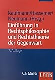 Image de Einführung in Rechtsphilosophie und Rechtstheorie der Gegenwart (UTB M / Uni-Taschenbücher)