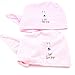 2PCS Magic Microfiber Hair-Drying Towel Cap Bath Head Wrap-Pink