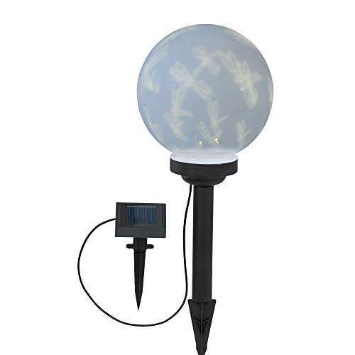 3er Set LED Solar Leuchten Kugel weiß Libellen rotierend Beleuchtungen Außen Steck Lampen Strahler - 7