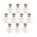 Produktbild LEORX Mini Vials leeres Glas Mini Glas Wunsch Flaschen Gläser Anhänger Charms -10ST