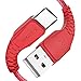 Produktbild X-level USB C Kabel, Nylon USB Typ C Ladekabel Datenkabel [1,2M] High Speed Nylon Geflochtene stabil Datenübertragung und Aufladung für Samsung Galaxy S9 S8, Huawei P10 P20 Mate 20 Lite - Rot