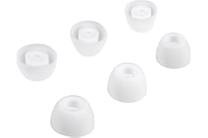 Adhiper 3 pary zamiennych zatyczek do uszu do Galaxy Buds 2 Pro, redukujące hałas, silikonowe zatyczki do uszu, kompatybilne ze słuchawkami Galaxy Buds 2 Pro, pasują do etui do ładowania (małe/średnie/duże, białe)
