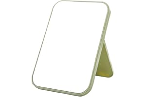 flyorigin Espejo Super HD Espejo de Mesa Soporte Plegable Maquillaje Espejo sin Manos/Espejo de Mano
