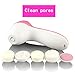 family-baby Multi-Function Portable Facial Skin Care Electric Massager Scrubber with Facial Latex Brush Cosmetic Sponge