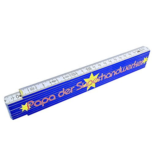 Zollstock mit Druck: Papa der Superhandwerker – Geschenk – Vater – Vatertag - 3