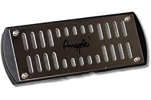 Lifestyle-Ambiente Profi-Humidor-Polymeerbefeuchter-Angelo- 12,7x4,9cm chrom inkl Tastingbogen