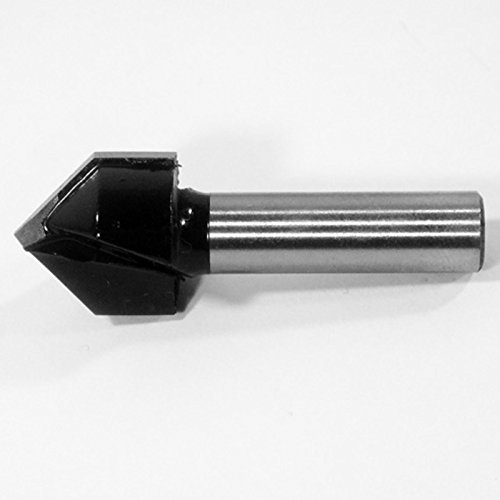 HM V – Nutfräser Holzfräser Fräser Nuter 90° D 16 mm Schaft 8 mm – RP-V - 2