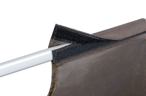 WENKO 3460002100 Wäschekorb Solo Braun, Fassungsvermögen 63 L, 100 % Polyester, 58 x 33 x 38 cm, Braun - 3