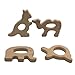 Produktbild Coskiss 4pcs DIY Holz Känguru Schildkröte Elefanten Kamel Baby Teether Krankenpflege Baby Zahnen Spielzeug Bio Säugling Zahnen Halter Spielzeug Handgefertigte Baby Hölzerne Zahnen Geschenk (4pcs)