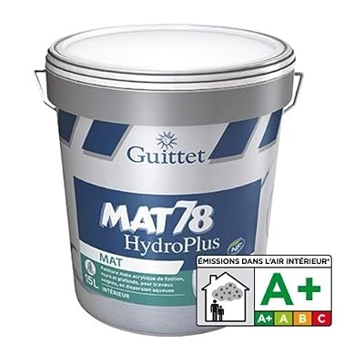 Guittet Peinture acrylique Mat 78 HydroPlus blanc 15L - 2369
